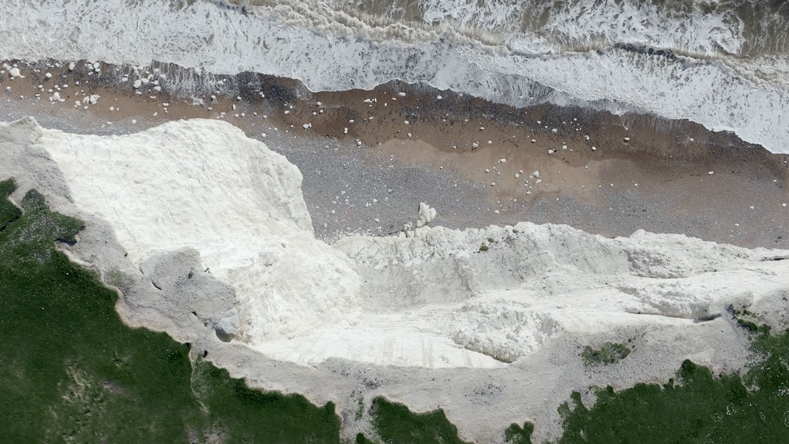 Aerial view of a beach